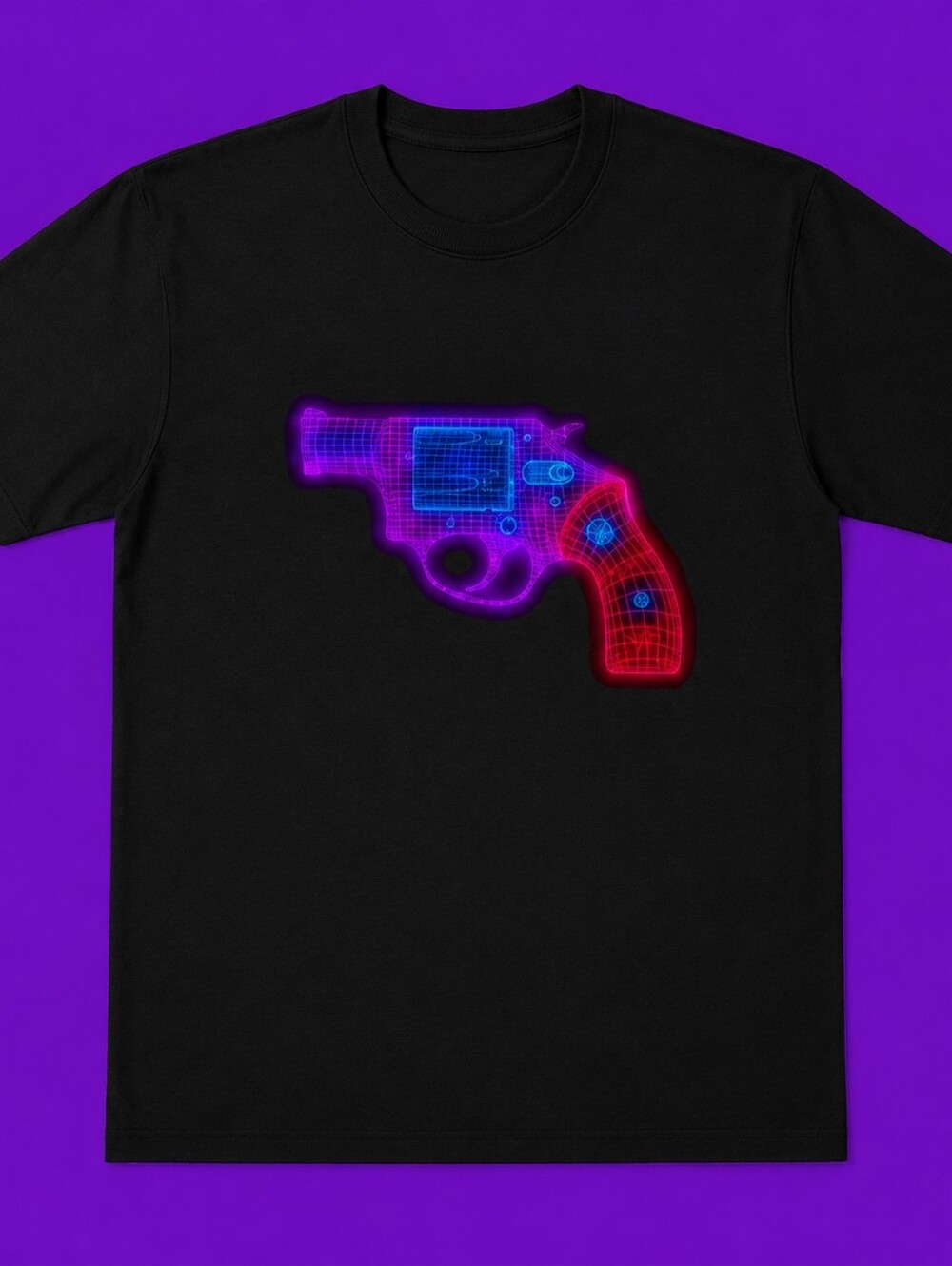 Neon Revolver T Shirt By Pistols In Paradise Underground Streetwear